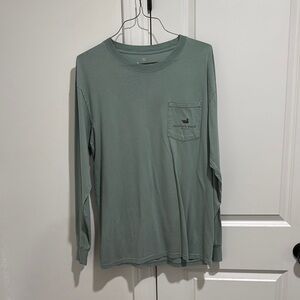 Southern Marsh Green Long Sleeve Tee Relaxed Fit